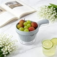 thumbnail image 5 of Kitchen Double‑Layer Draining Basket with Lock Design – Portable Fruit and Vegetable Strainer Bowl, Wash & Drain Multi‑Purpose Colander for Berries, Tomatoes, Pasta, 1Pc, 5 of 6