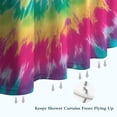 thumbnail image 6 of Colorful Rainbow Tie Dye Spiral Pattern Shower Curtain 36"x72" ,Bathroom Decorative Shower Curtains Set with 12 Hooks,Modern Waterproof Washable Shower Curtain, 6 of 6