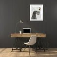 thumbnail image 3 of Fab Funky 12x14 White Modern Wood Framed Museum Art Print Titled - Schnauzer, Grey, Ice Cream, 3 of 4