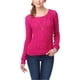 thumbnail image 1 of Aeropostale Suéter de punto de cable con brillo pesado para mujer, rosa, grande, 1 of 1