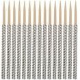 thumbnail image 2 of Shisuyan Multipurpose Cake Sticks Silver Wood 32Pcs 5.89X0.39X0.39in, 2 of 8