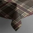 thumbnail image 3 of Brown Beige Checkerboard Checkered Pattern Rectangle Tablecloth 60"x84",Waterproof Polyester Rectangle Table Cloth, Wipeable Spillproof Polyester Tablecloth for Dining, Camping, Indoor and Outdoor, 3 of 5
