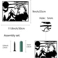 thumbnail image 2 of Eagle Metal Wall Art Decor Iron Wall Art Black Mountain Hollow Sculpture Hanging Decor Rustic Wall Sign Decoration for Indoor Outside Living Room Home Office Hotel Balcony 12 x 9Inch Black DIY, 2 of 7