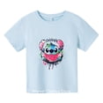 thumbnail image 4 of Camiseta Kawaii de Lilo y Stitch, ropa para niños, camisetas de verano para niñas, camisetas con gráficos de Stitch de dibujos animados, lindas camisetas de anime para niños, camisetas para mujer, 4 of 5