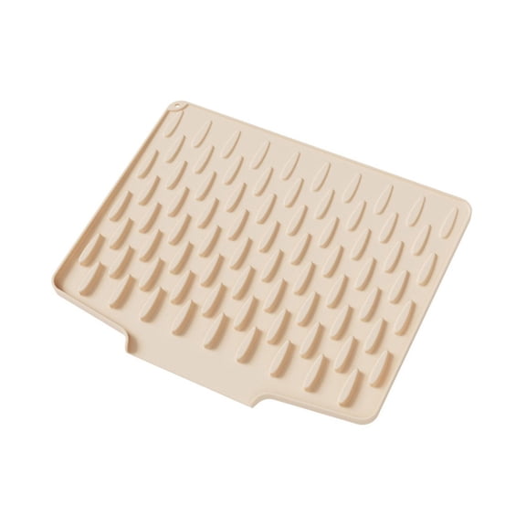 Sloped Silicone Countertop Drain Mat Slanted Design For Quick Water Flows Kitchen Essential