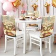 thumbnail image 5 of YAZAOO Chair Covers Set Home Kitchen Glass Cup with Chamomile Flowers Party Decor Seat Back Cover Protector, 5 of 6