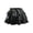 Black, variant on GiLiling Girls Metallic Skater Skirts Ruffled Tiered Mini Skirt High Waist Shiny Flared Skort for Concerts Parties Performance (Green, 11-12 Years)