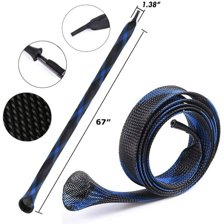 Koogel Fishing Pole Sleeves, 6 Set Fishing Rod Cover Rod Sock Rod Strap for  Spinning Fishing Rod, Fly Fishing Rod, Casting Fishing Rod