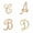 A, variant on Fashion Crystal Letter Brooch Initial Lapel Pin Rhinestone 26 English Letters-G