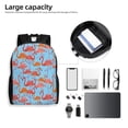 thumbnail image 6 of Honeii Flamingo Print Laptop Backpack for Work, College, Travel, Daily Backpacks for Men Women, Sport Rucksack,Computer Bag, 6 of 8