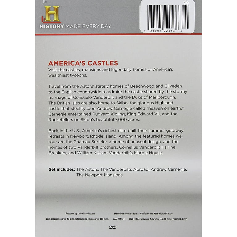 America's Castles (DVD), A&E Home Video, Documentary America's Castles (DVD), A&E Home Video, Documentary