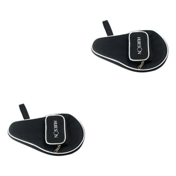 Naiovety Estuche para raqueta de tenis de con cremallera exterior Oxford Single 3 Balls Basket Bags Accesorios de gran capacidad Negro Negro 2piezas