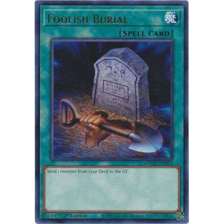 YuGiOh Maximum Gold Rare Foolish Burial MAGO-EN053