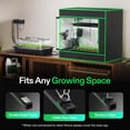 thumbnail image 4 of Luces de cultivo T5 para plantas de interior, espectro completo de 5000 K, 28 W (4 x 7 W), tira de luz LED de planta de 1 pie con temporizador y drive, 4 of 8