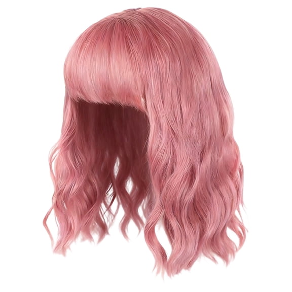 Ladies Curly Human Hair Wig for Carnival Party Decoration and Shoulder Length Styling