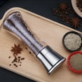 thumbnail image 6 of Manual Stainless Steel Pepper Grinder, Ceramic Core Mill Bottle, Spice Crusher, 180ml Glass Container, for Kitchen Seasoning, Adjustable Coarseness Mechanism, 6 of 6