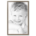 thumbnail image 2 of ArtToFrames 29" x 47" Aged White Gold Picture Frame, 29x47 inch Silver Wood Poster Frame (WOM-2036),  Pack, 2 of 7