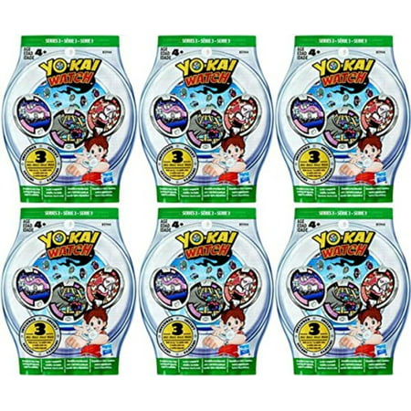 6 Blind Bags: Yo-Kai Watch Series 3 Medals - 18 Random Medals, Yo-Kai Watch Medals Blind Pack contains 3 random YoKai Watch medals. By Yokai