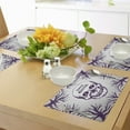 thumbnail image 4 of Ambesonne Skull Place Mats Set of 4, Spooky Gothic Halloween, Standard Size, Purple, 4 of 6