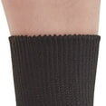 thumbnail image 4 of Ames Walker AW Style 737 Polyester Diabetic Crew Socks-Two Pack Black Small/Medium, 4 of 7