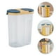 thumbnail image 4 of Caja de almacenamiento de granos con tapa de 1 pieza Tarro de almacenamiento de doble rejilla transparente azul oscuro, 4 of 7
