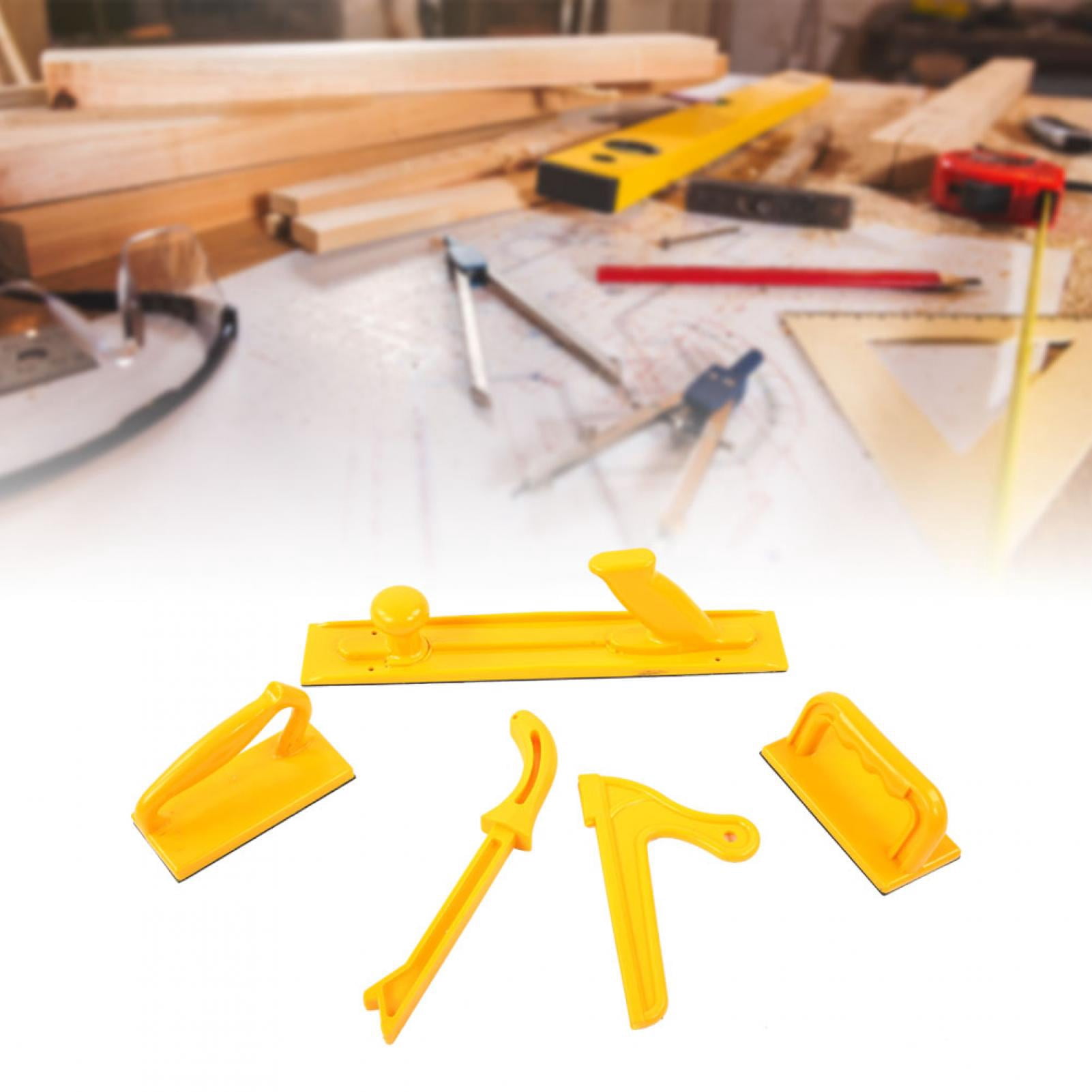 5-Piece Woodworking Safety Push Block & Stick Set - Router Table & Table Saw Tools