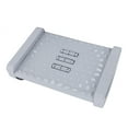 thumbnail image 2 of Foot Rest for Under Desk Relieve Fatigue Improve Work Efficiency Rocking Foot Stool with Roller Message for Office Desk Gray, 2 of 10