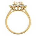 thumbnail image 4 of Halo Engagement Ring for Women - 2.72ct Natural Morganite in 18K Yellow Gold Promise Ring, 4 of 6