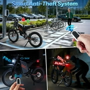Electric Dirt Bike for Adults,Peak 3000W 38mph Electric Motorcycle,60V 35Ah Max 100+ Miles,25’’*3.0’’ Off Road Tire,Anti-Theft Mountain Bike