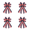 4pcs, variant on Cififendec 2pcs Independence Day Patriotic Bowknot, 20.86"×11.4", Memorial Day American Flag Party Decoration, Suitable for Front Door Decor