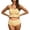 Yellow-3, variant on Maternity Bikini Swimsuit for Women High Waisted Two-Piece Bathing Suit Crop Top Pregnancy Swimwear