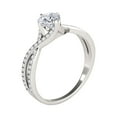 thumbnail image 4 of Aonejewelry 0.75 Carat Diamond Twisted Engangement Ring In 14K Solid White Gold, 4 of 4