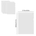 thumbnail image 3 of SLYNSHome 10-Pack A4 L-Shaped Clear Plastic File Folders, 12.1x8.6 inch Transparent Document Sleeves, Waterproof & Tear-Resistant for School/Office, 3 of 7