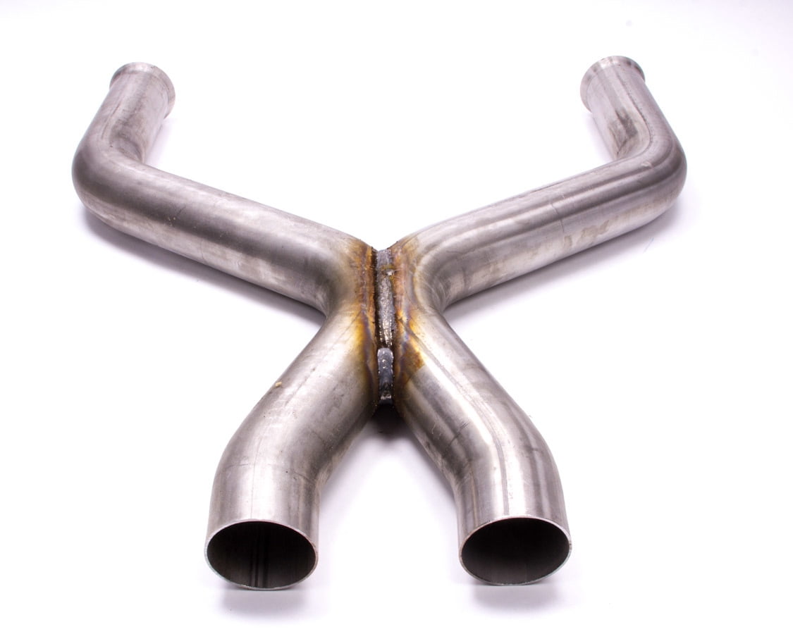 Ford Racing M-5251-MGTA X Pipes; 409 Stainless; Requires Cutting For Installation;