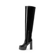 thumbnail image 3 of Dream Pairs Women's Chunky High Heels Platform Over The Knee Boots Square Toe Fall Y2K Gogo Long Design, 3 of 7