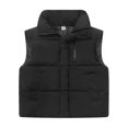 thumbnail image 2 of Boys Girls Puffer Vest Kids Sleeveless Lightweight Puffy Zip up Jacket, 2 of 9