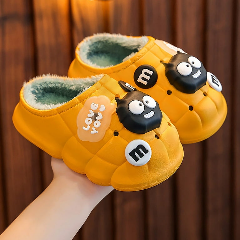 EHQJNJ Baby Shoes 0-3 Months Unisex Winter Cartoon Happy Face