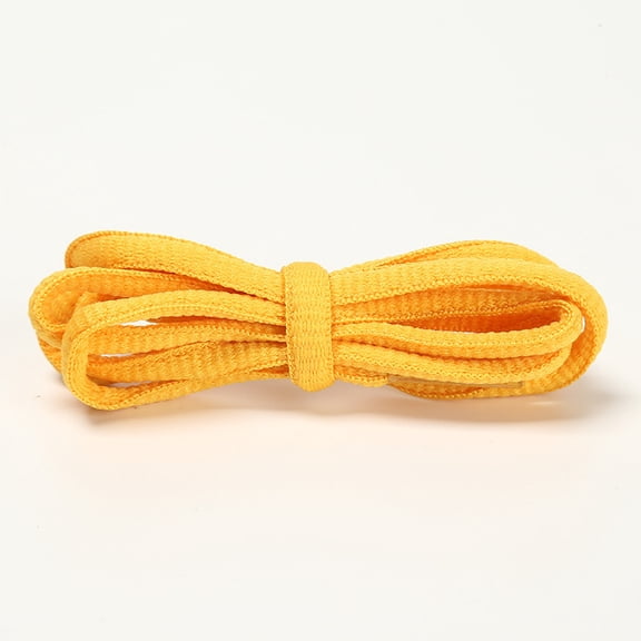 XmhyTop-A Oval Shoe Laces Pair 120cm Half Round Universal Replacement Strings for Sports, Running Daily Shoes,1 pair,Gold Yellow