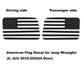 thumbnail image 2 of Adhesivo de vinilo para ventana trasera, bandera americana, Jeep Wrangler JL JLU, 2 of 7
