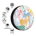 thumbnail image 5 of Gaeub Zebra Colourful 14-17in Tire Cover, Spare Tire Cover, for Camper Caravan, Trailer, Car, Truck, SUV, Jeep - 17 inch, 5 of 9