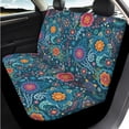 thumbnail image 3 of Binienty Boho Floral Car Seat Covers Full Set with Armrest Cushion Non-slip Auto Seat Belt Shoulder Strap Covers Headrest Covers Coasters Car Interior Decor Set 14 Pieces, 3 of 7