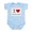 Sky Blue, variant on CafePress - I Love Wakeboarding Infant Bodysuit - Baby Light Bodysuit, Size Newborn - 24 Months