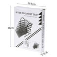 thumbnail image 4 of Labymos 4 Tier File Holder Tray Magazine Rack Desk Metal Iron Mesh Document Organizer for Home or Office, 4 of 5