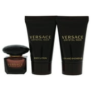 Versace Crystal Noir Perfume Gift Set for Women, 3 Pieces