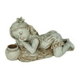 thumbnail image 4 of Kuntesetty Child Statue Creative Garden Statue with Solar Light for Home Indoor Balcony Lying down girl, 4 of 9