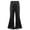 I-Black, variant on 2025 Girls Pants Personality Pant Clothe 6 To 12 Month Elastic Waist Wide Leg Dungaree Jean Bow Printed Casual Youth Softball Demin Pant