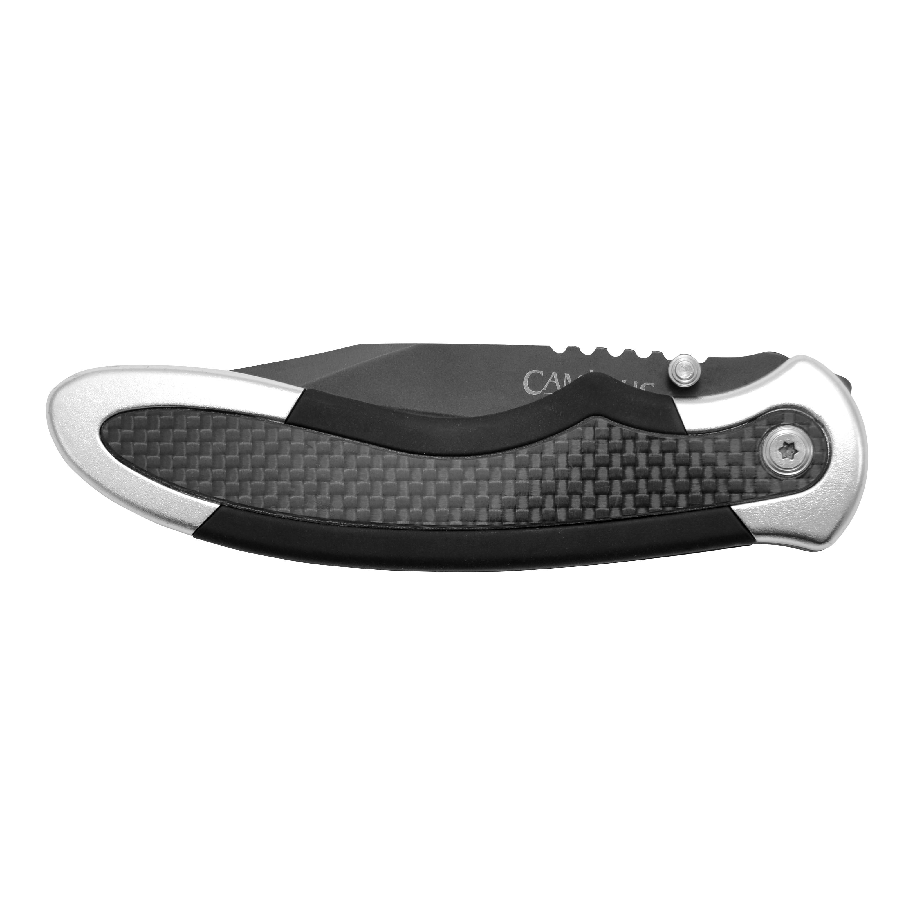 Camillus Cameleon 8.75" Folding Pocket Knife, 3.5" Drop-Point Blade, Black