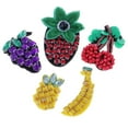 thumbnail image 1 of 5 unids set apliques de frutas Zulema Remiendo moldeado, 1 of 5