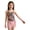 #01 Multicolour, variant on TGPMGRZ Girls 3 Piece Swimsuits Color Block Adjustable Strap Bikini Bathing Suit with Skirt Cover Up (#04 Khaki, 11-12 Years)