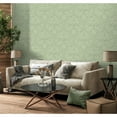 thumbnail image 4 of Fine Decor Camille Sage Damask Wallpaper, 20.5-in by 33-ft, 4 of 7